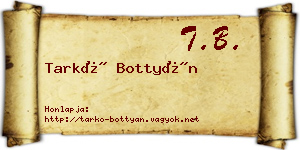 Tarkó Bottyán névjegykártya